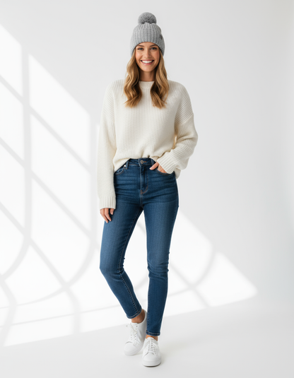 Bonnet tendance en laine  pour femme