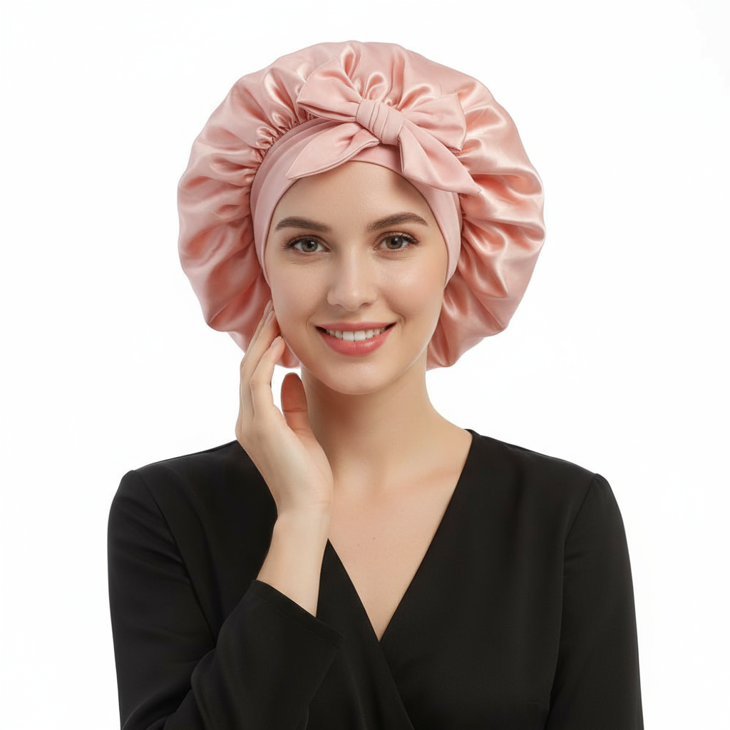 Bonnet de nuit en soie