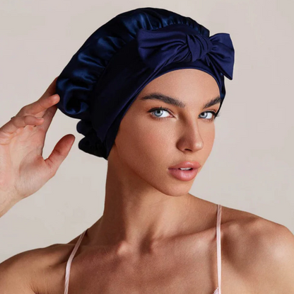 Bonnet de nuit en soie