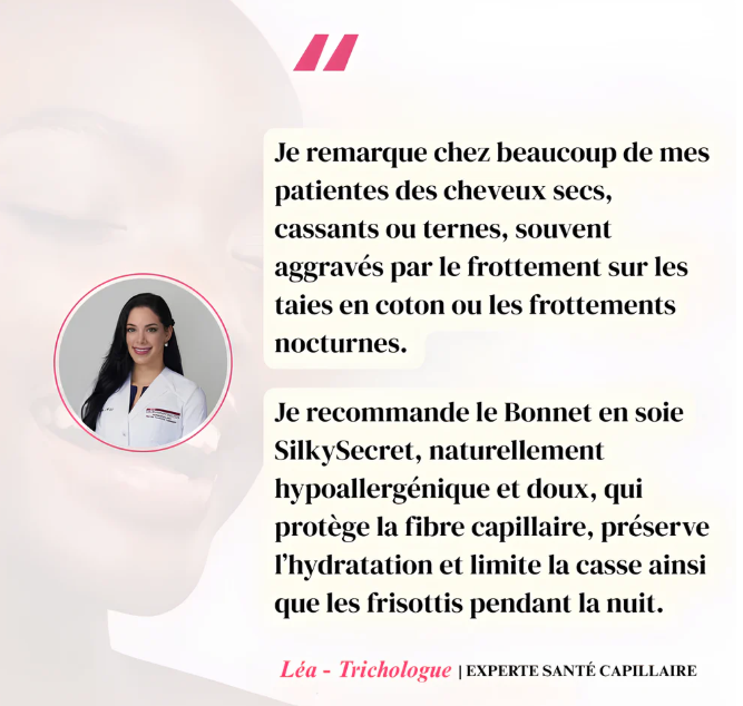 Bonnet de nuit en soie