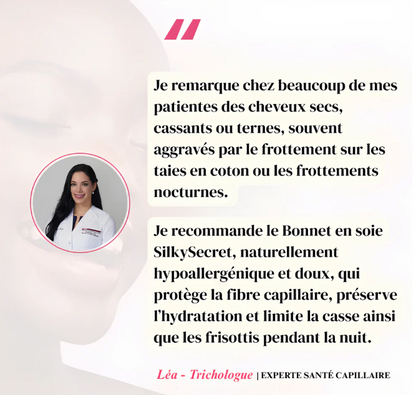 Bonnet de nuit en soie