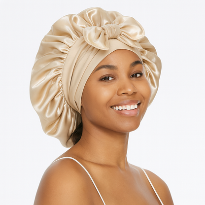 Bonnet de nuit en soie
